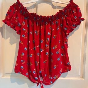 Sienna Sky Women’s Red and Blue Blouse